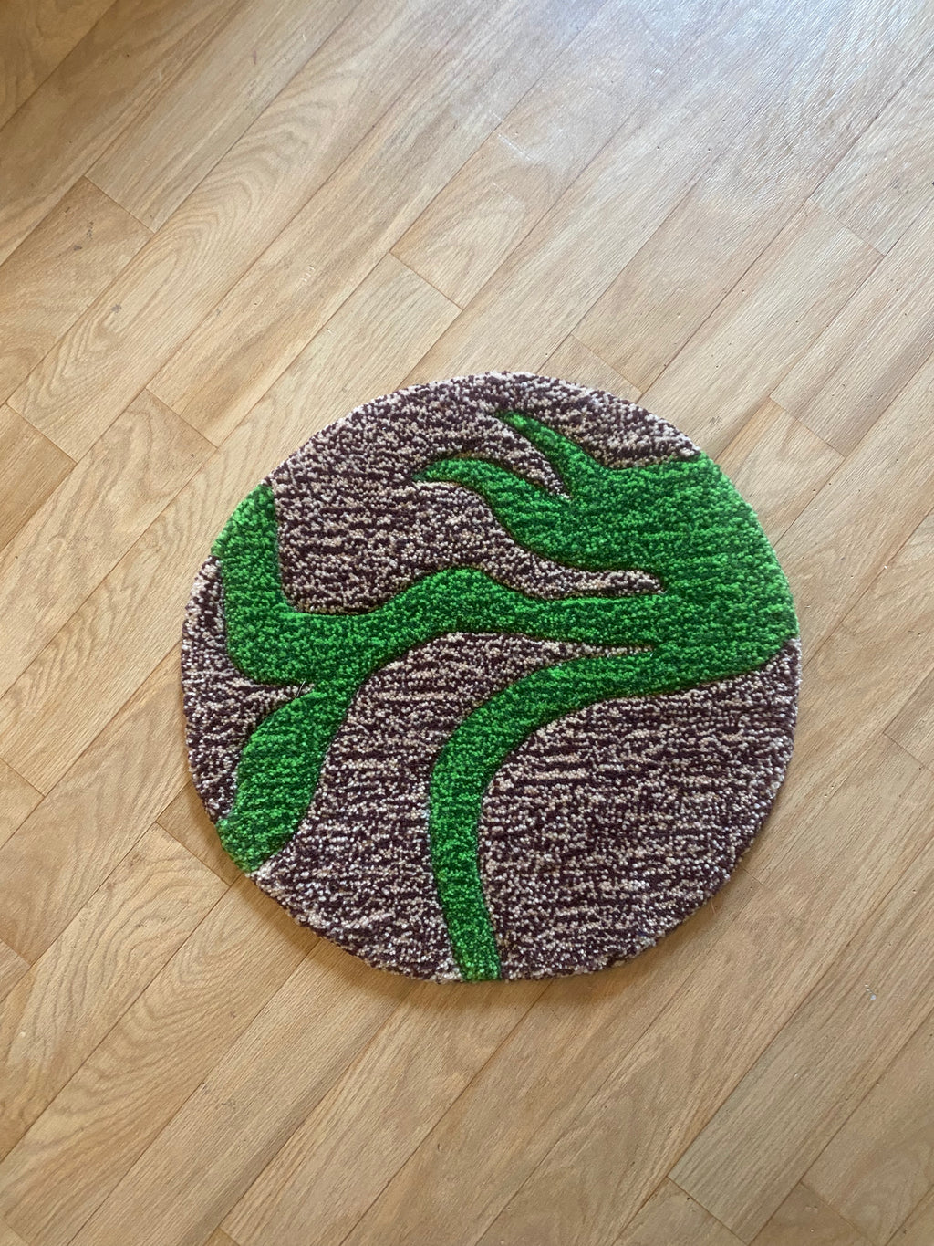 Tapis abstrait circulaire